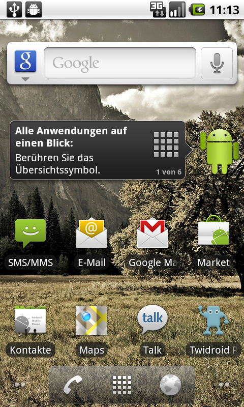 Android 2.2 Homescreen Nexus One