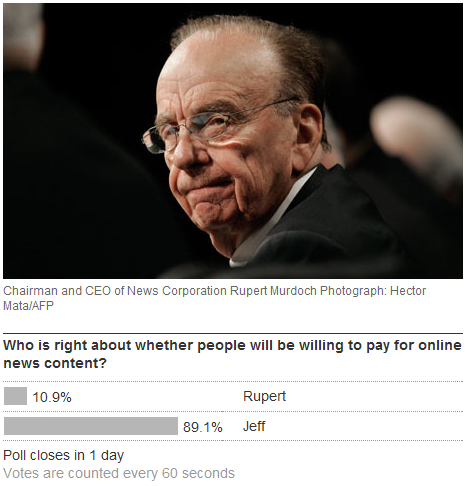 Paid-Content Umfrage beim "Guardian" Paid-Content Umfrage beim "Guardian"