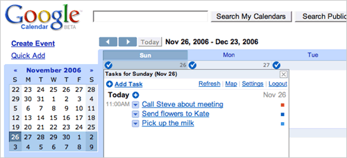 RTM im Google Kalender RTM im Google Kalender
