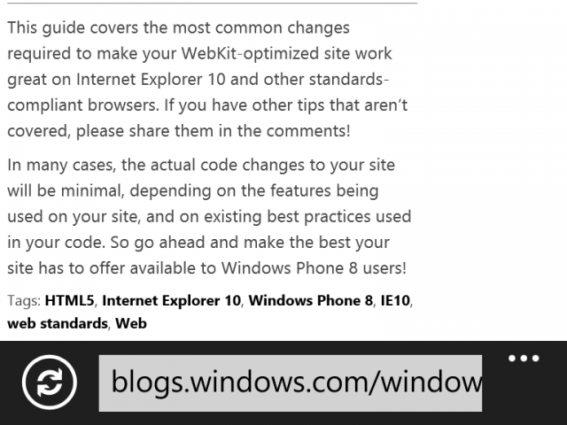 IE10 WP8