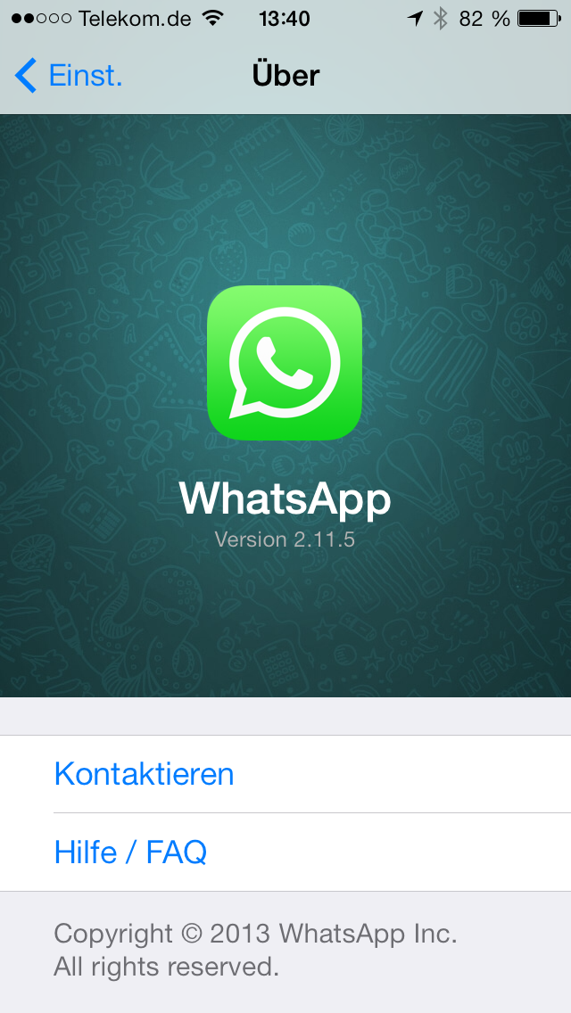 Über WhatsApp 2.11.5