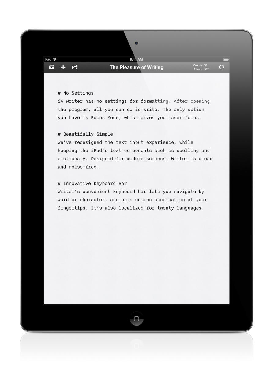 Writer für iPad Screenshot 