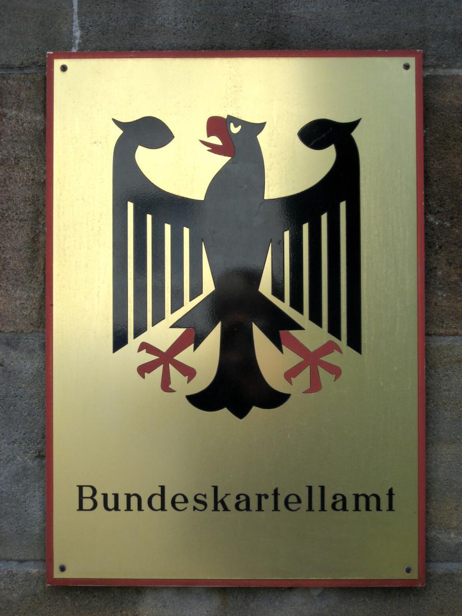 Bundeskartellamt, Schild, hochauflösend