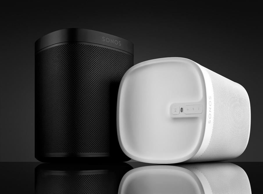 Sonos PLAY:1 Tone, schwarz und weiß