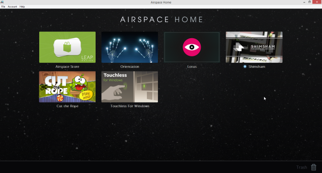 Leap Motion Airspace Screenshot